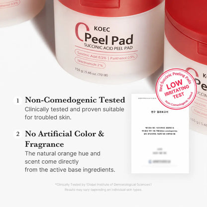 KOEC Succinic Acid Peel Pad